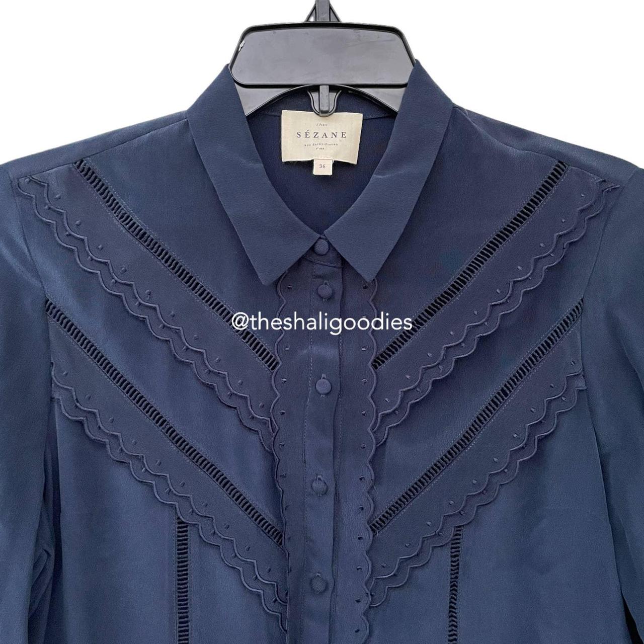 Sézane Women's Blue Shirt (3)