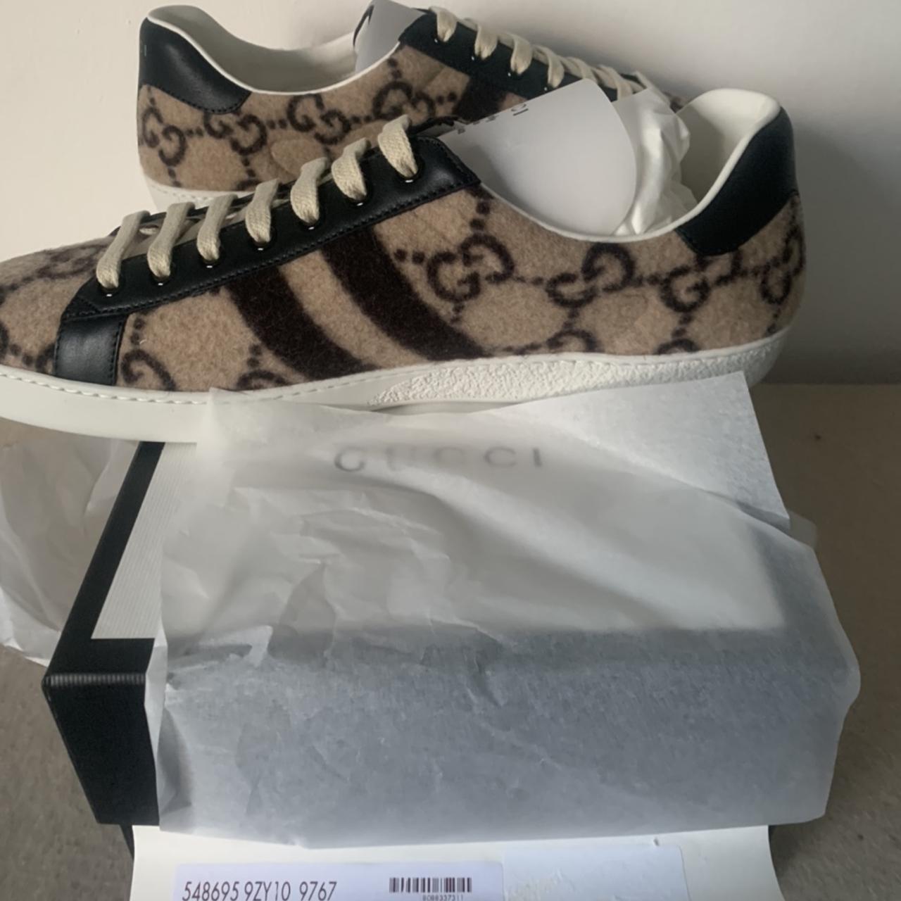 Gucci ace store gg wool sneakers