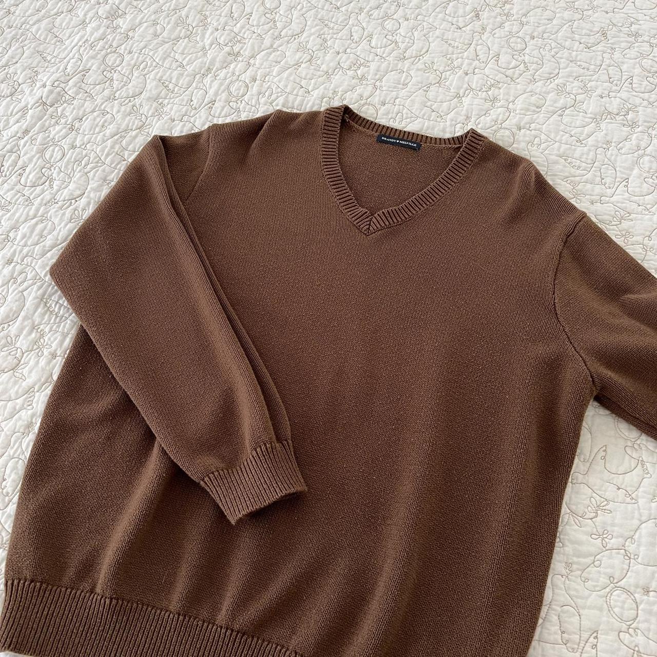 Brandy Melville Nikki Sweater perfect brown... Depop