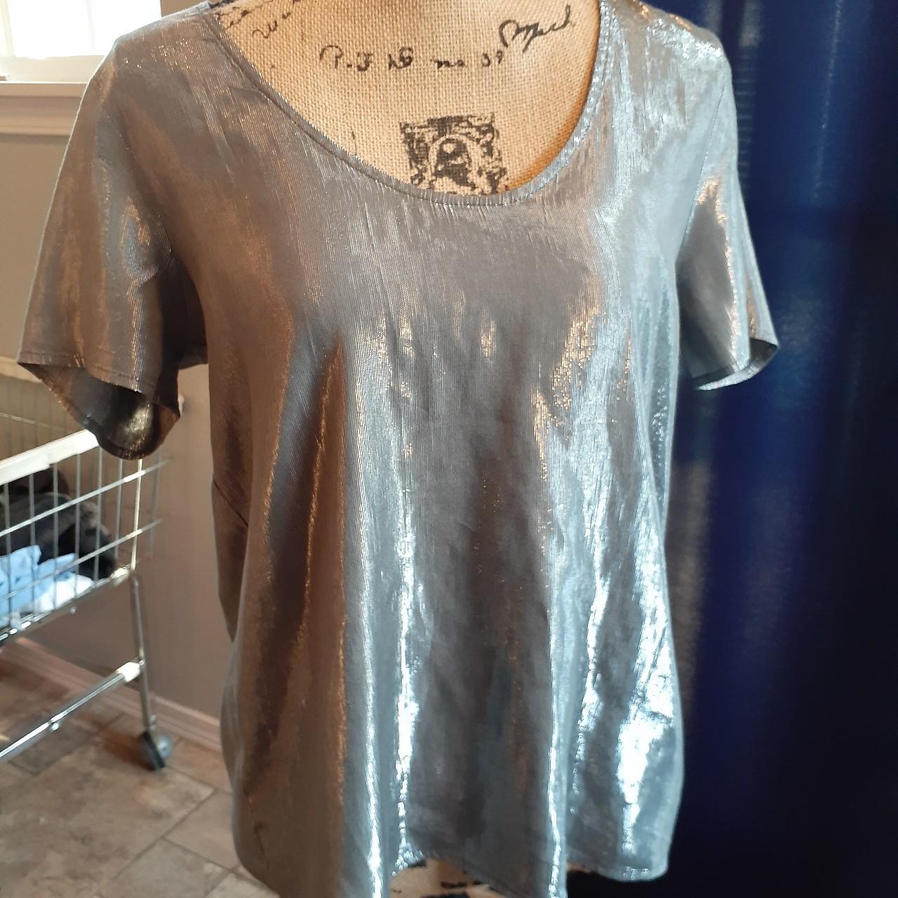 Velvet Women's Silver and Grey Shirt