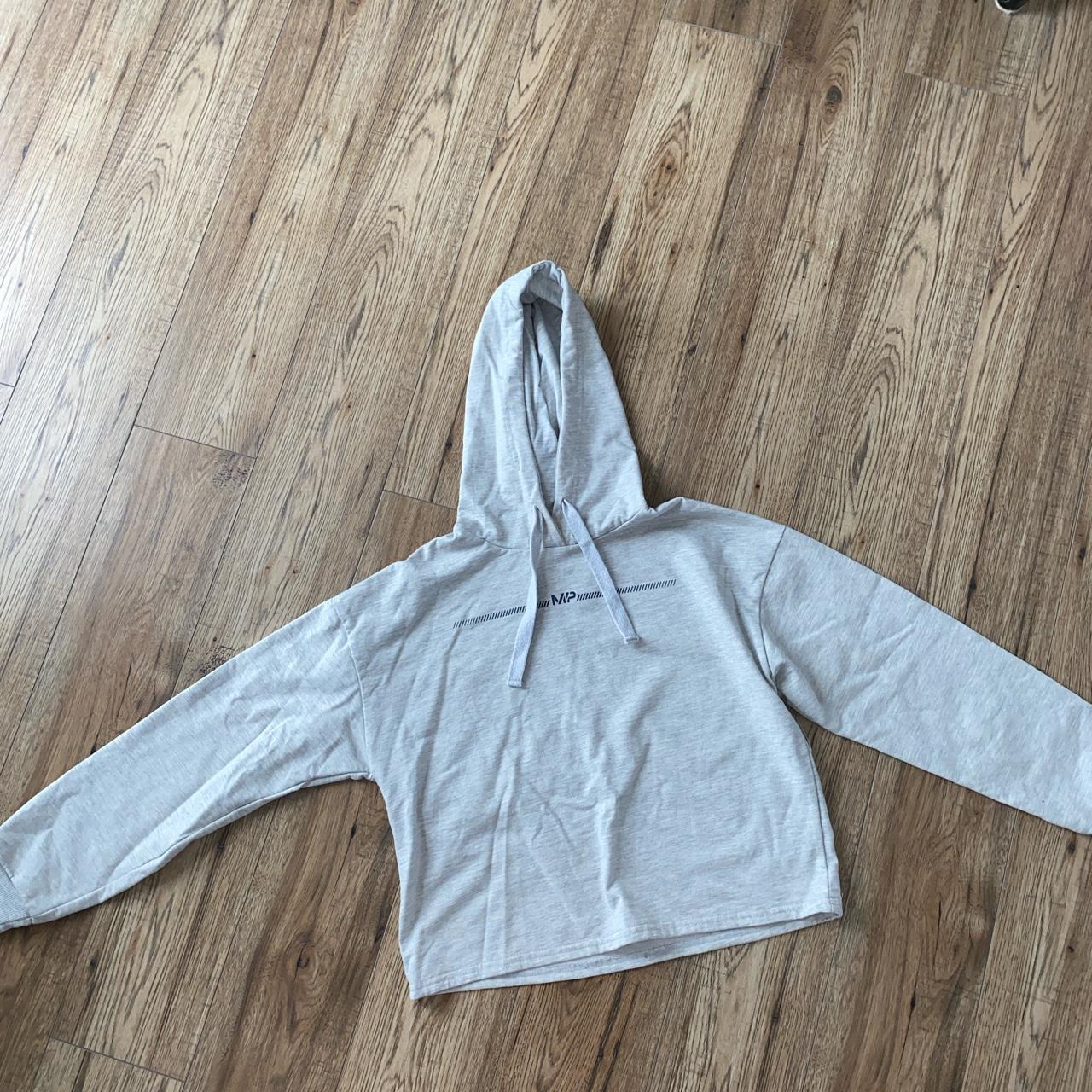 My Protein cropped hoodie Grey, cropped perfect for... Depop