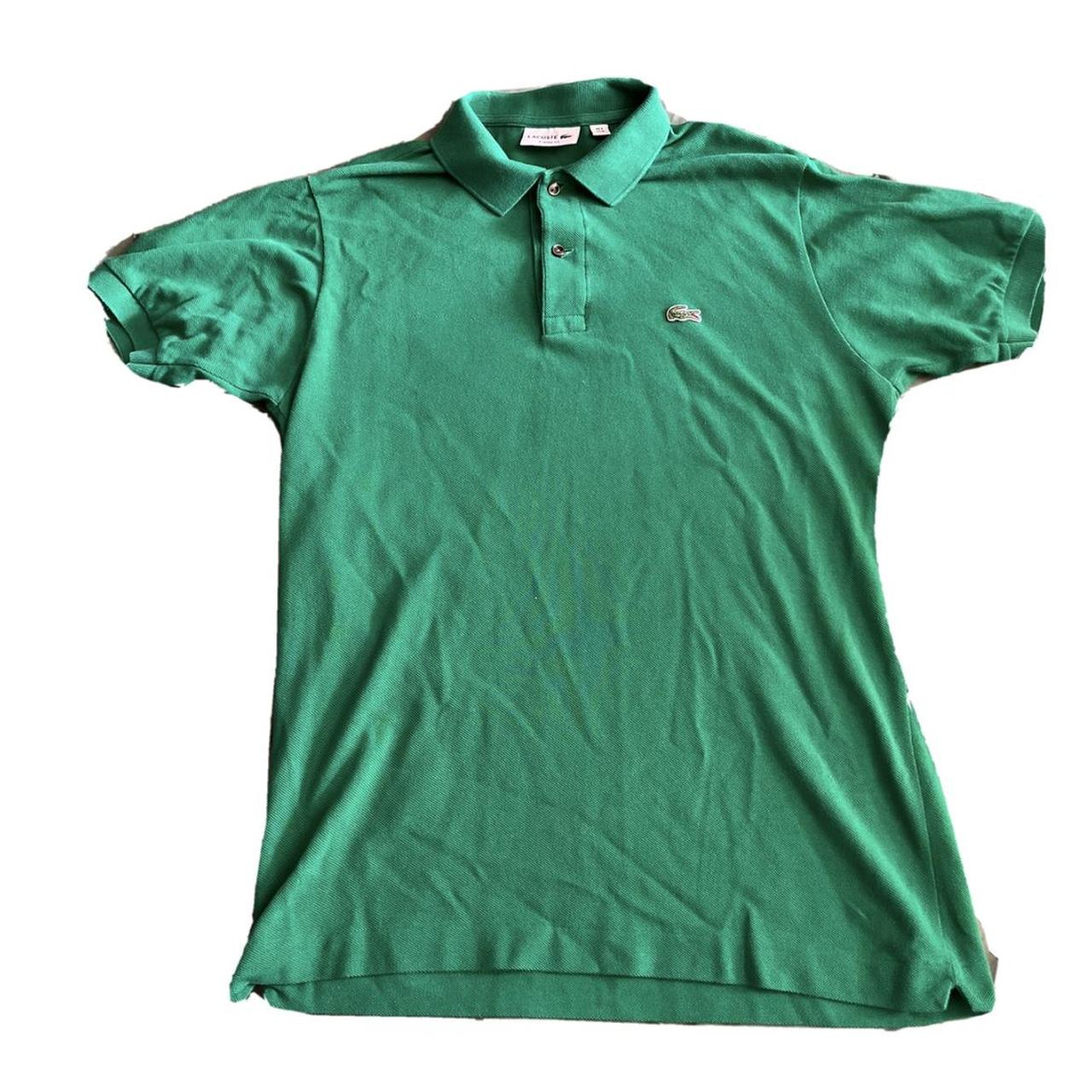 Lacoste Polo Shirt Green Worn once basically brand... - Depop