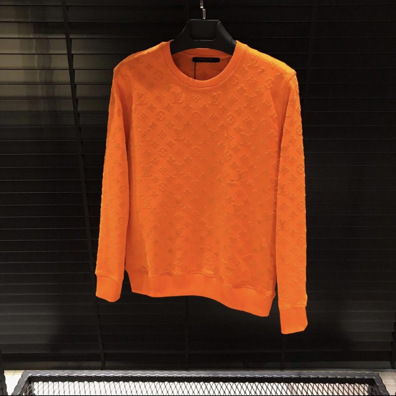 orange monogram sweatshirt