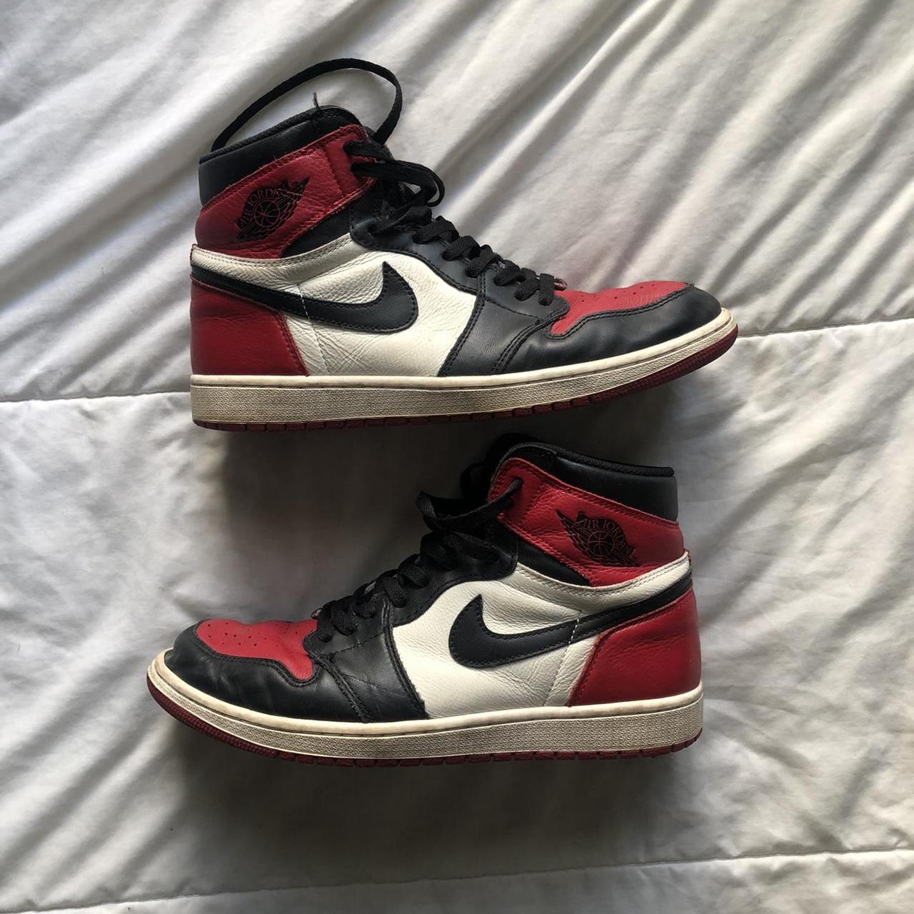 used jordan 1 bred toe