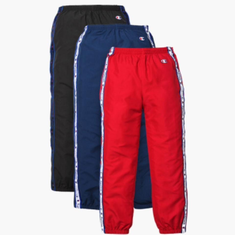 Supreme Champion Track Pants Windbreaker Sweatpants Men Medium Tiger Stripe  Logo