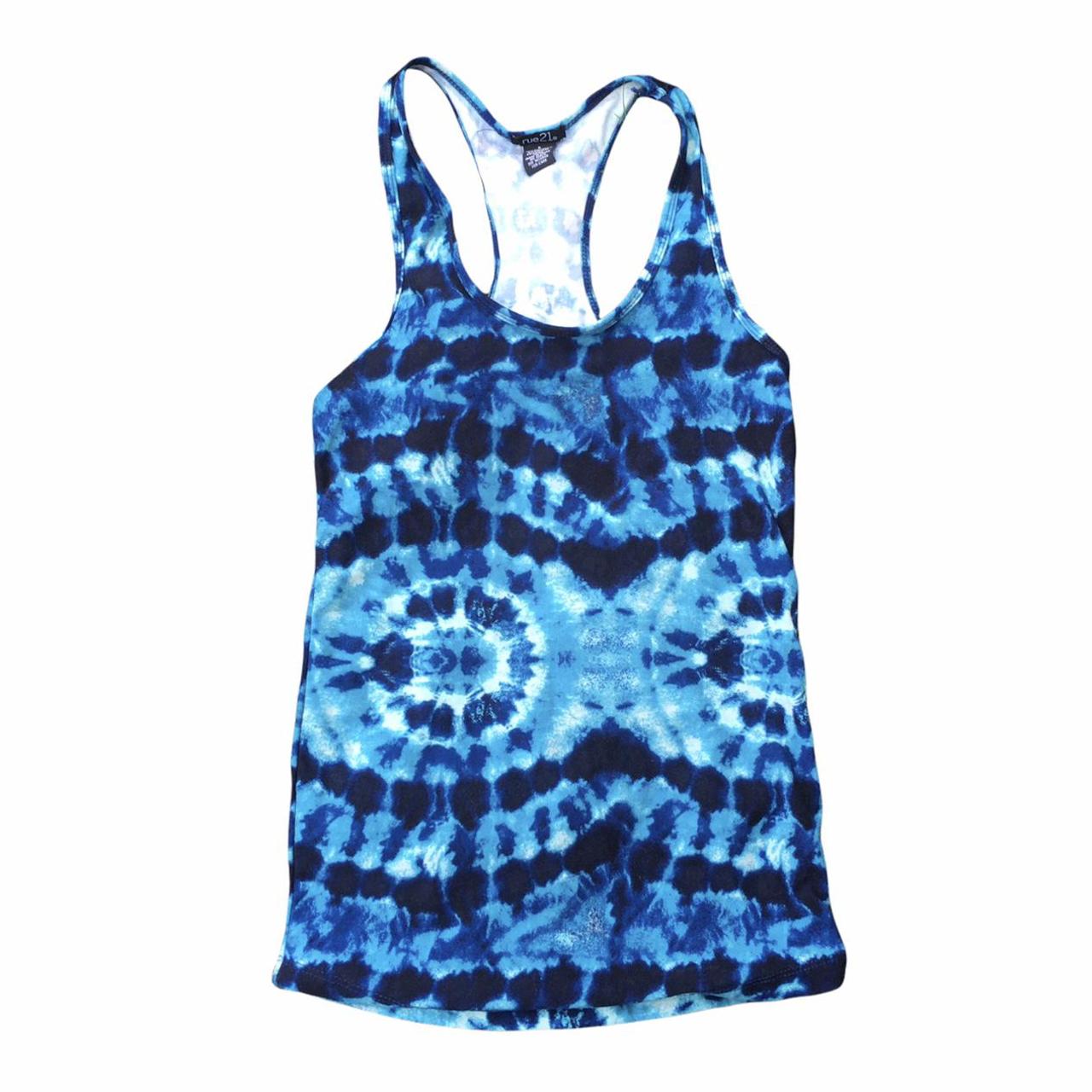 Rue 21 blue tie dye tank top #tiedye #tank #summer... - Depop