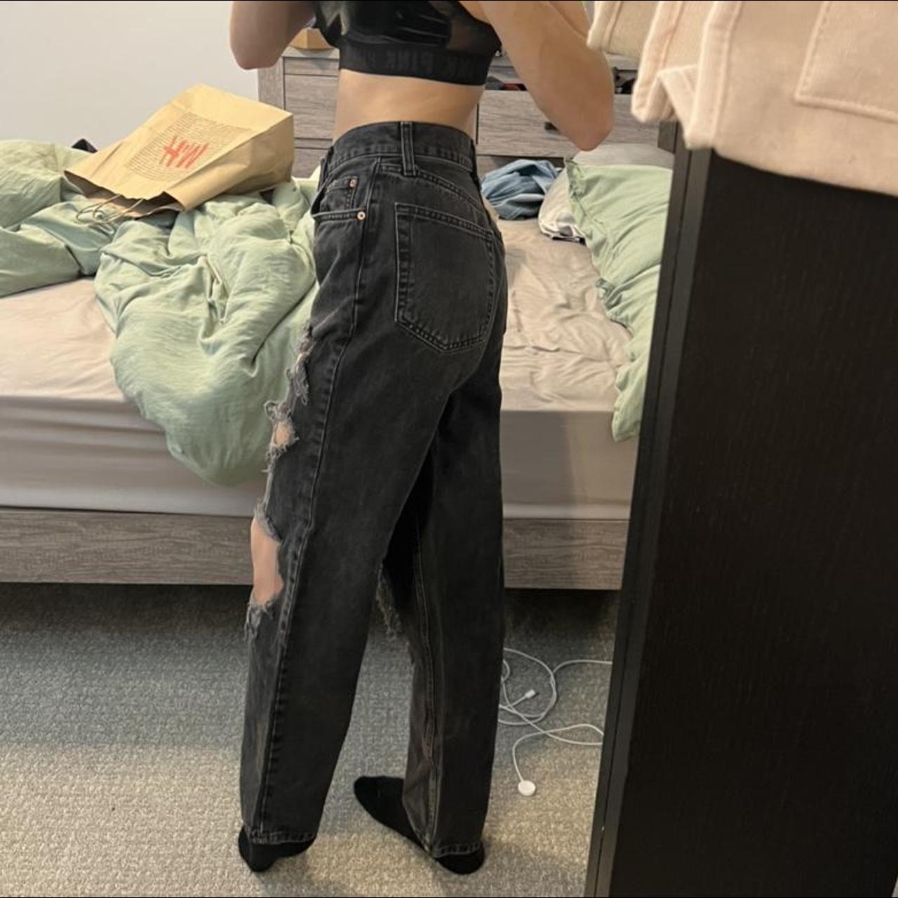 BDG jeans from urban outfitters black shredded... - Depop