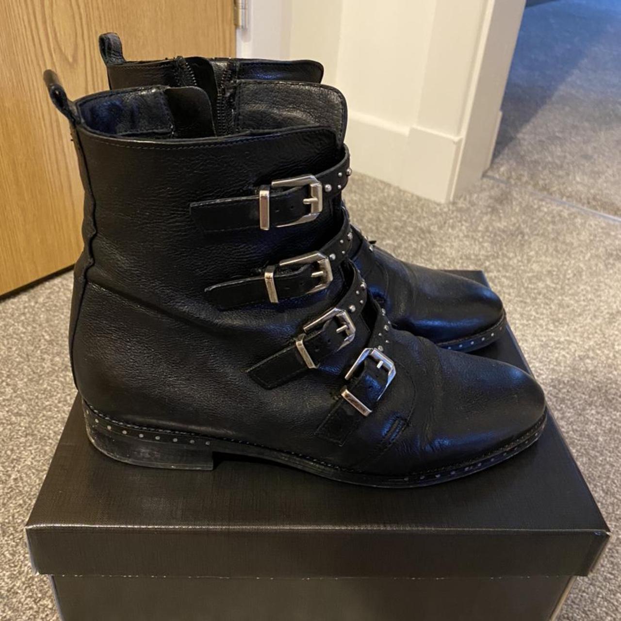 Dune Pixxel biker boots in size UK 7. Worn but still