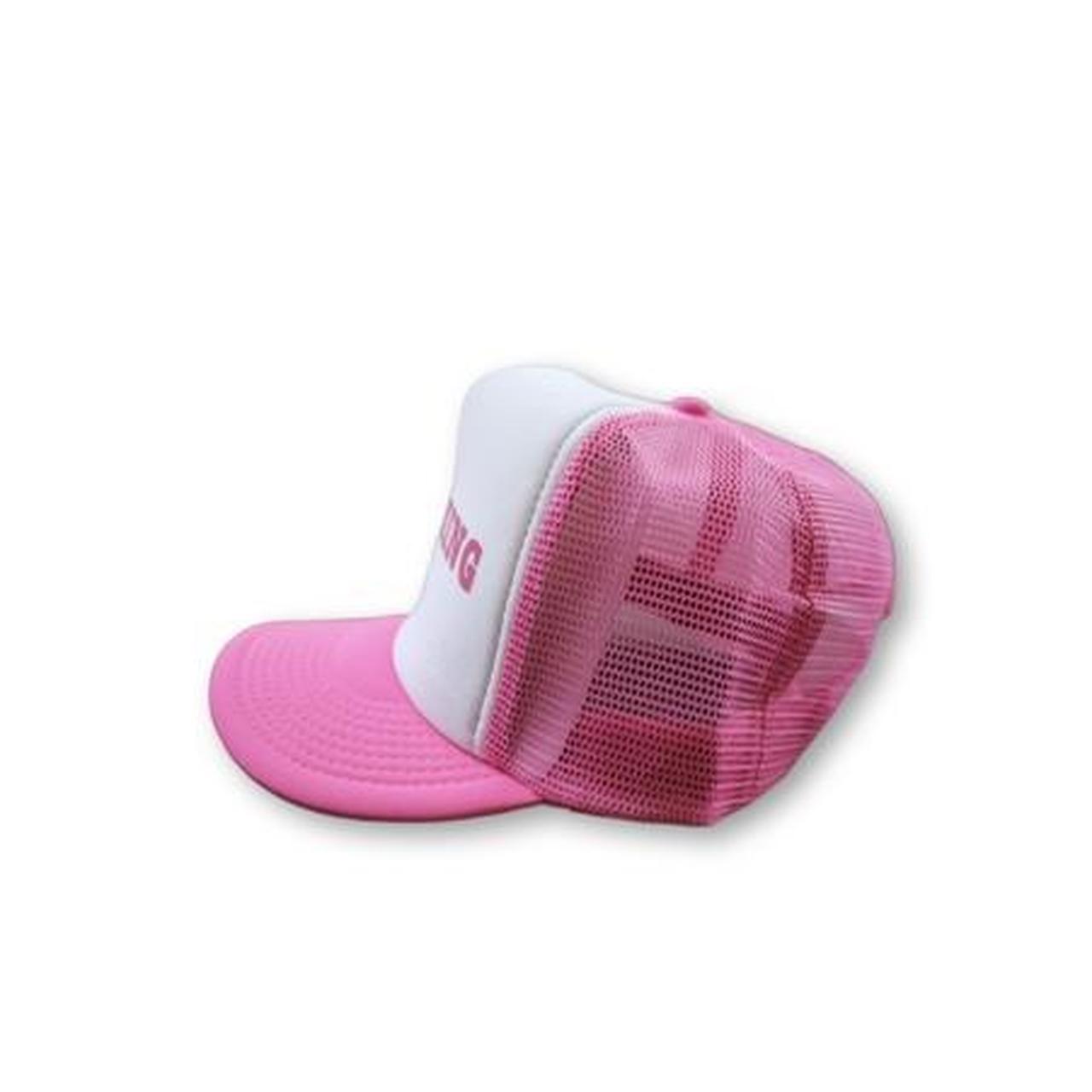 pink trucker hat y2k trucker hat !!! by CHARMED THE... - Depop