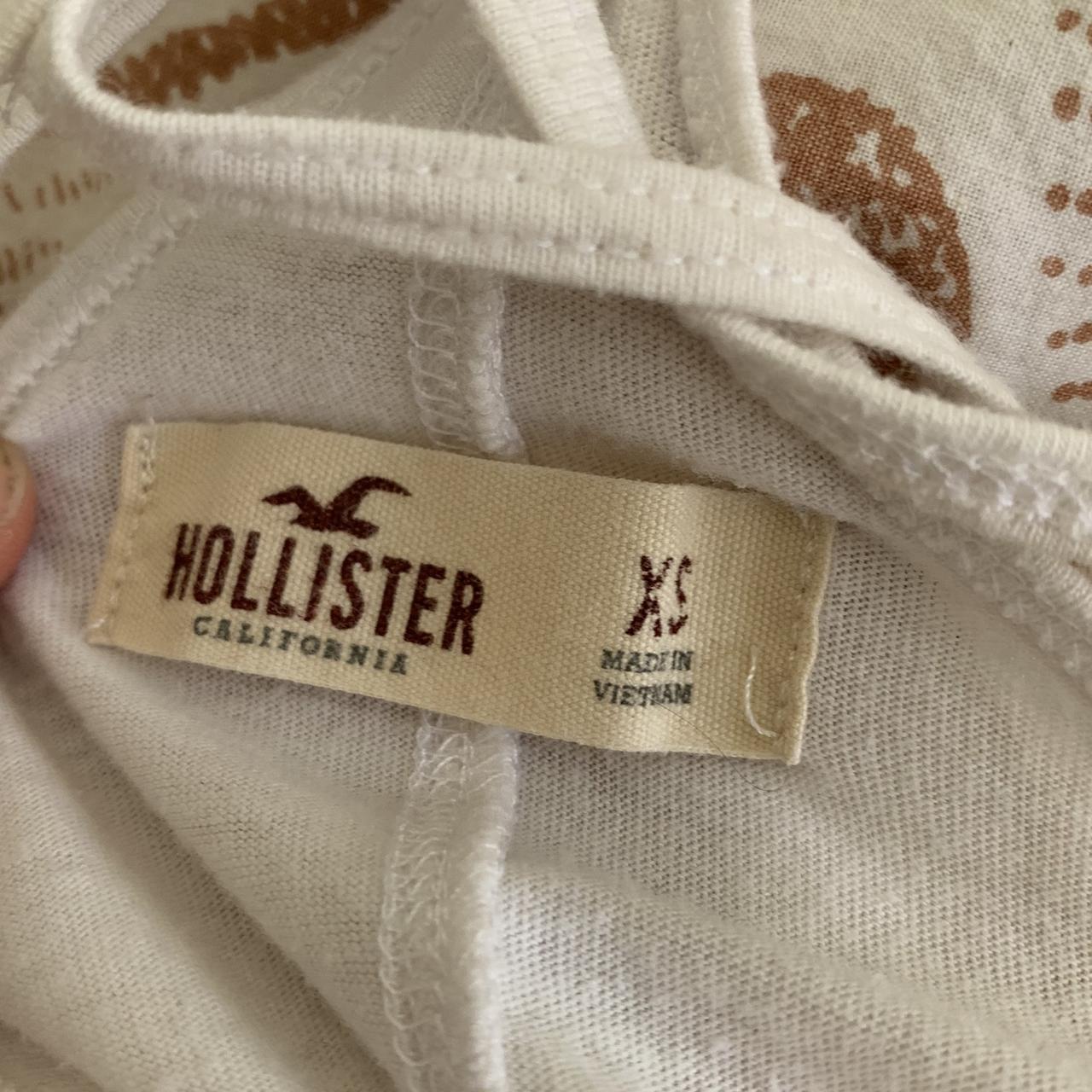 White halter top from Hollister. It’s an xs, but can... - Depop