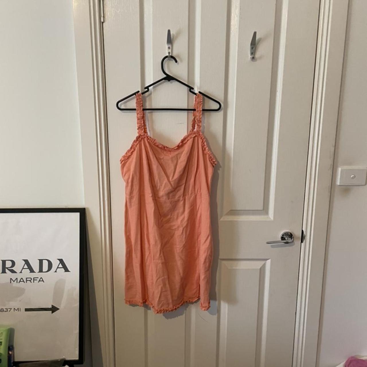 Women's Pink and Orange Dress | Depop