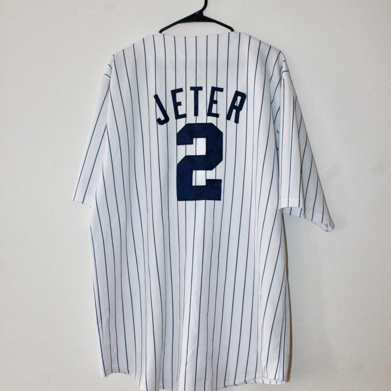 Mitchell & Ness Derek Jeter jersey #2 Cooperstown - Depop