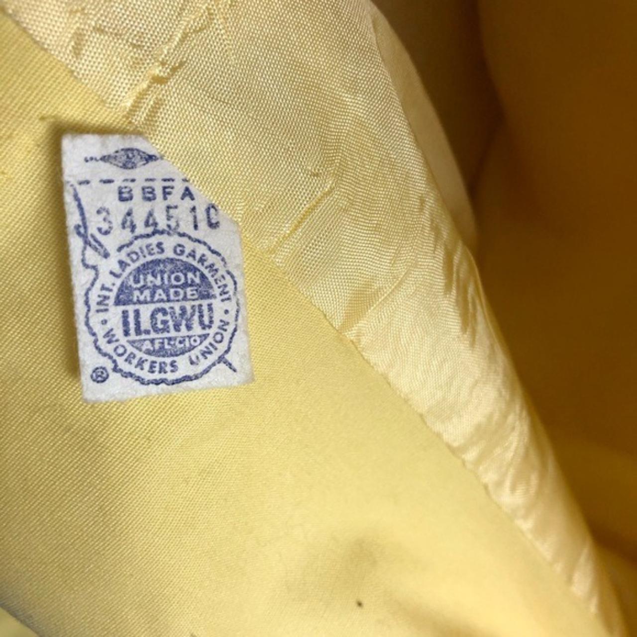 Vintage 70's Yellow Union Made Label Rockabilly... - Depop