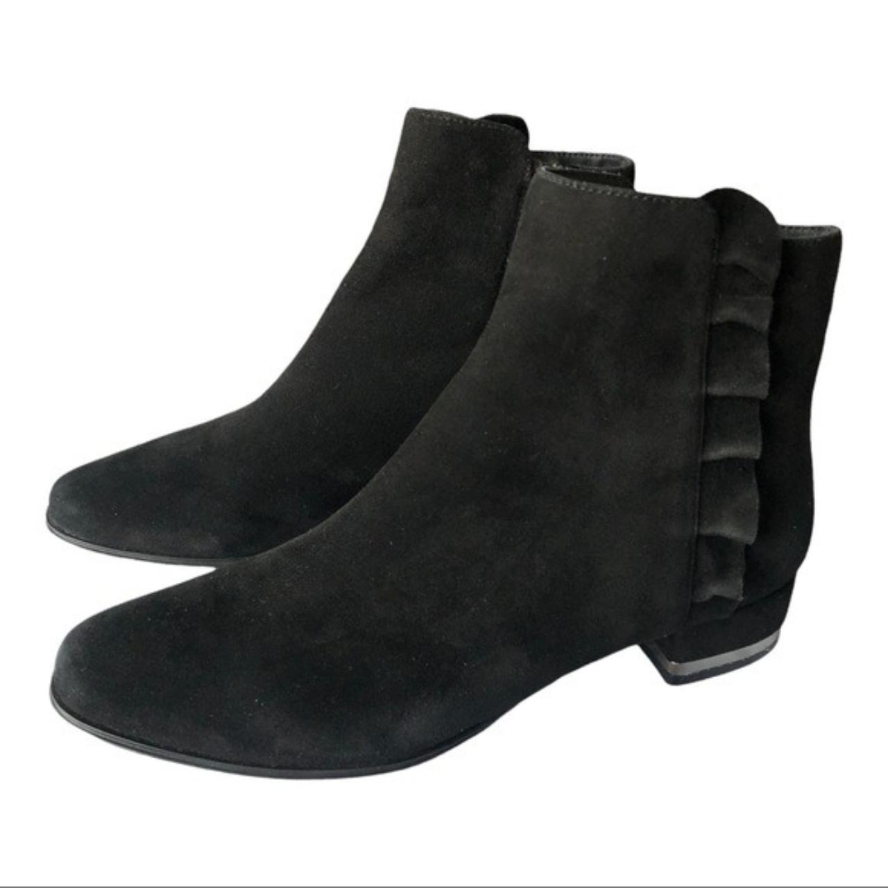 vaneli black suede booties