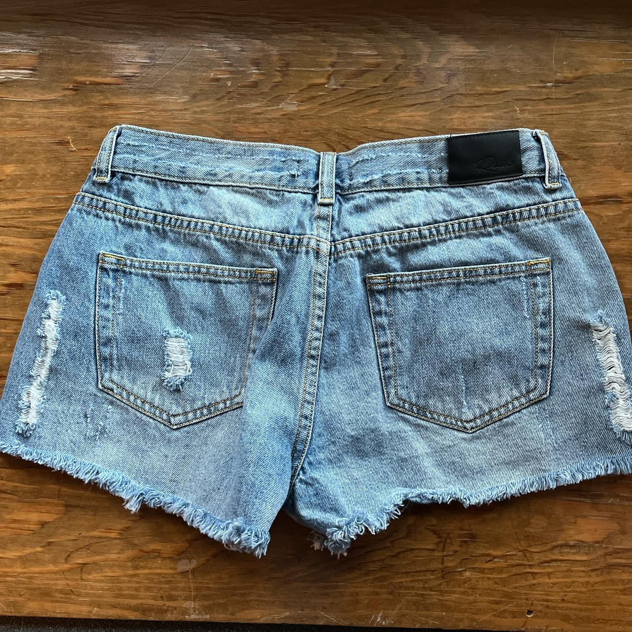 Rails Women's Blue and Yellow Shorts | Depop