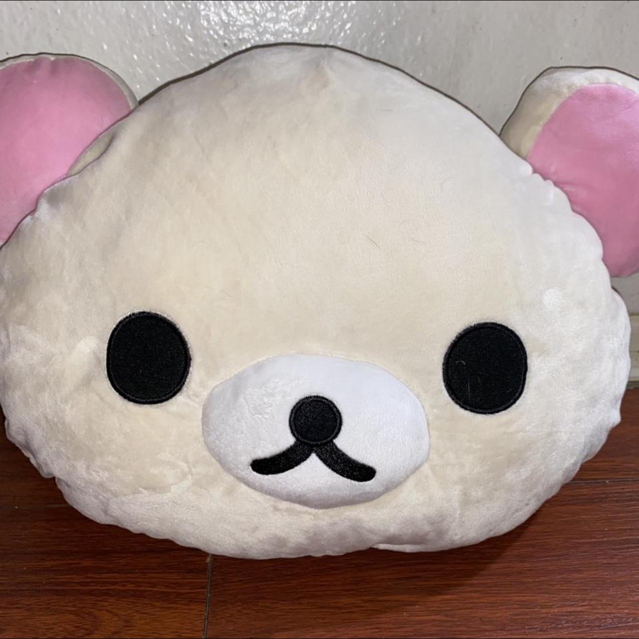 Kawaii Pastel Rilakkuma Korilakkuma Cushion Pillow... - Depop