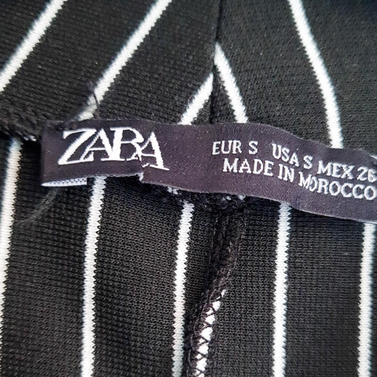 Black Pinstripe Zara Dress Pinstripe Zara dress with... Depop