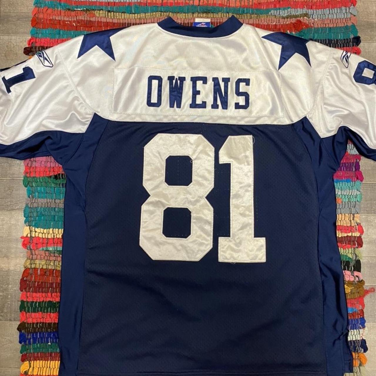 Vintage REEBOK Dallas Cowboys Terrell Owens NFL Jersey Men’s Small