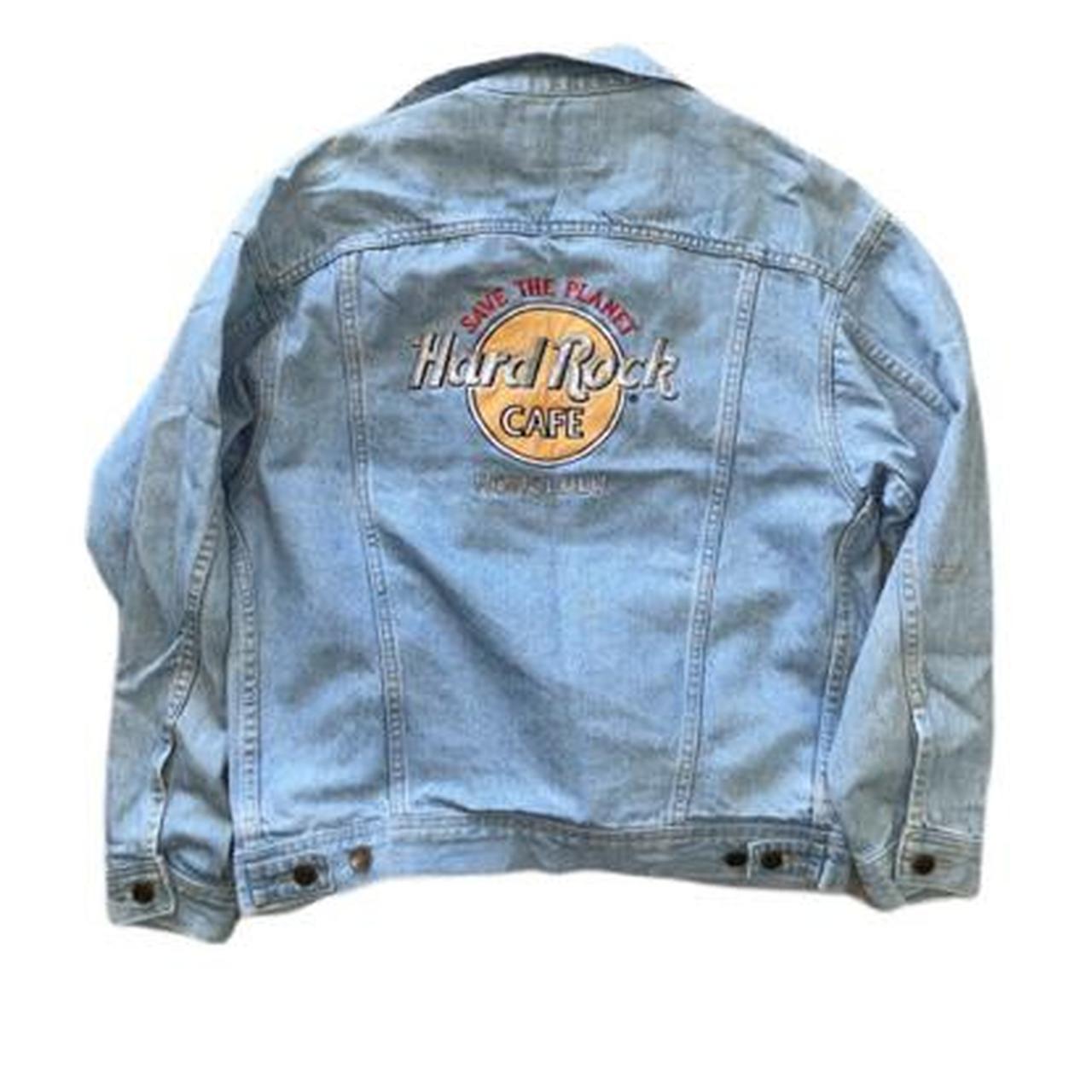 Vintage Hard rock cafe jean jacket From... - Depop