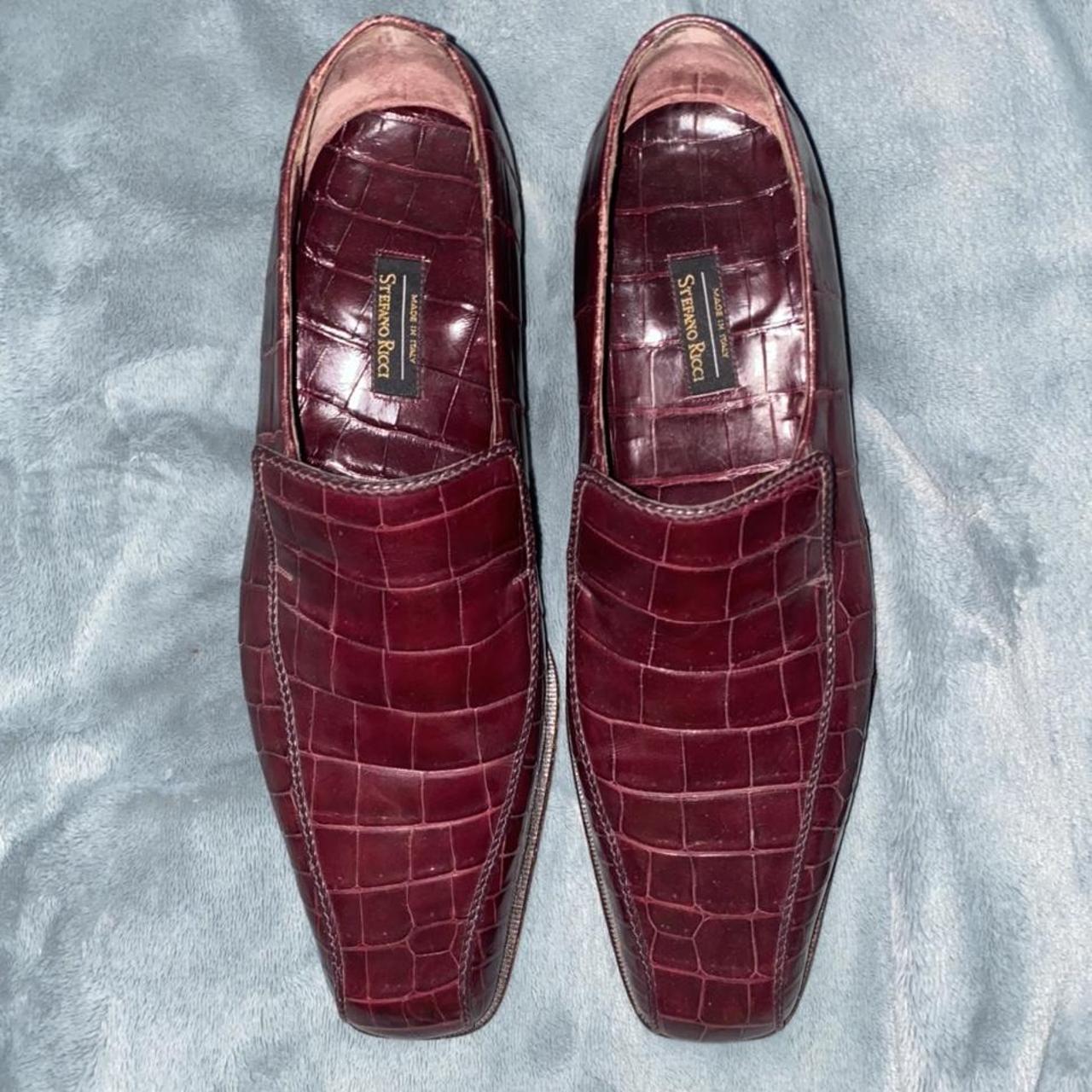 Stefano Ricci Burgundy crocodile