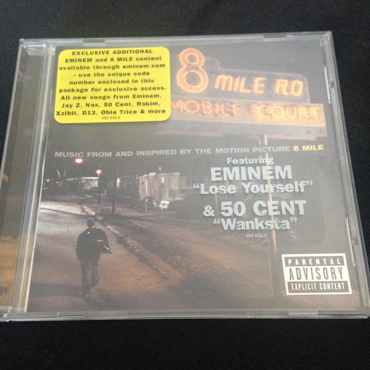 #oldschool#cd#music#eminem 8 mile parental advisory... - Depop