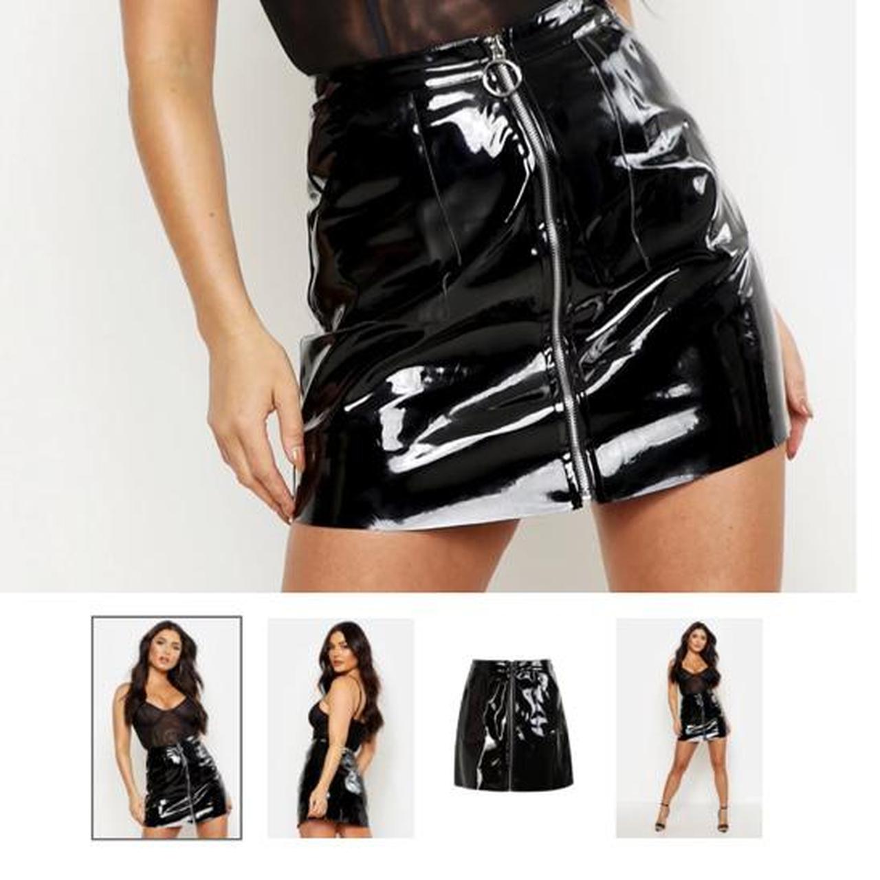 sexy vinyl skirt