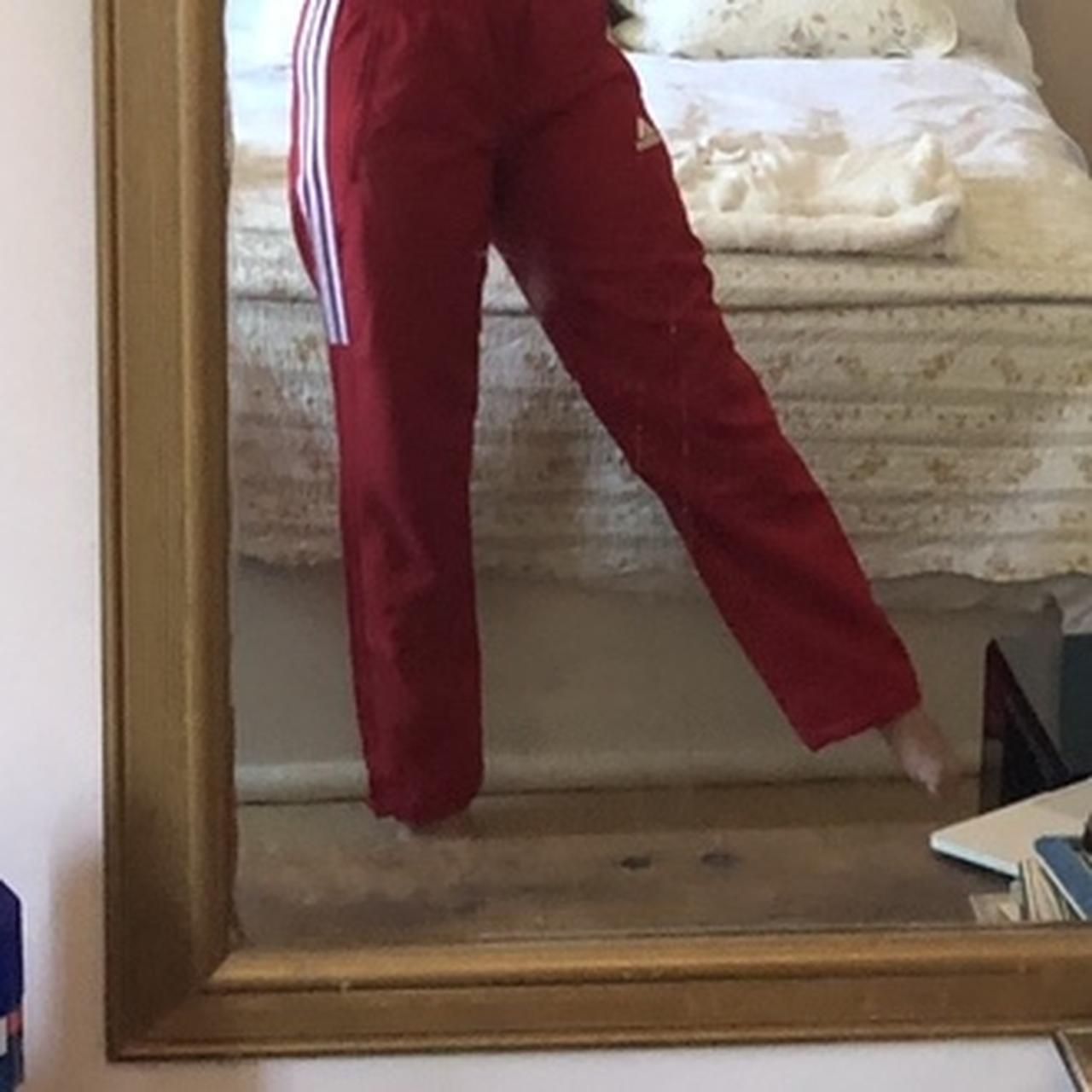 Womens red store adidas joggers