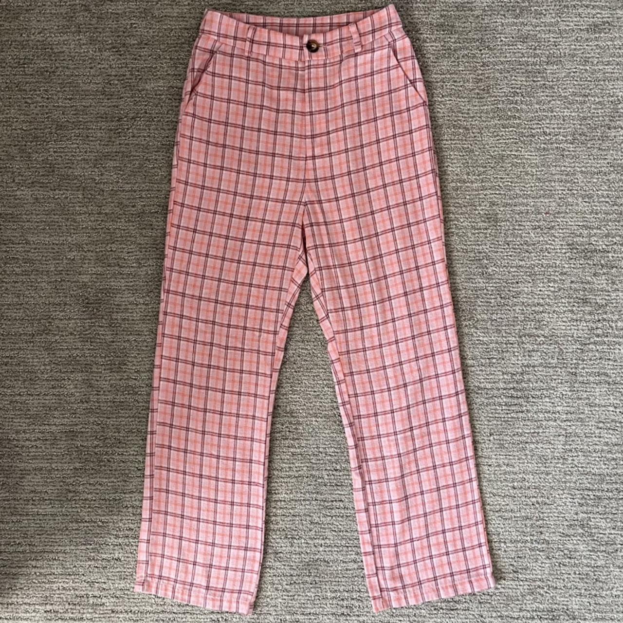 Buy Ketch PinkBlack Checked Regular Fit Trouser for Women Online at Rs509   Ketch