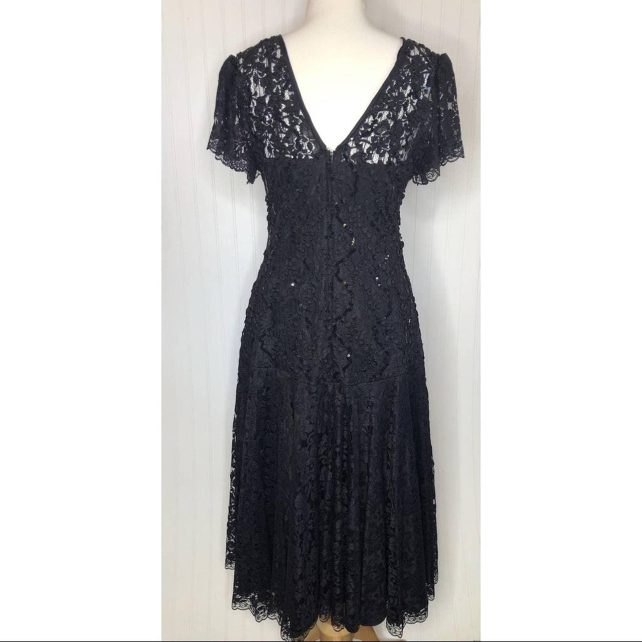 Product Image 3 - Vintage 80s Black Prom Dress