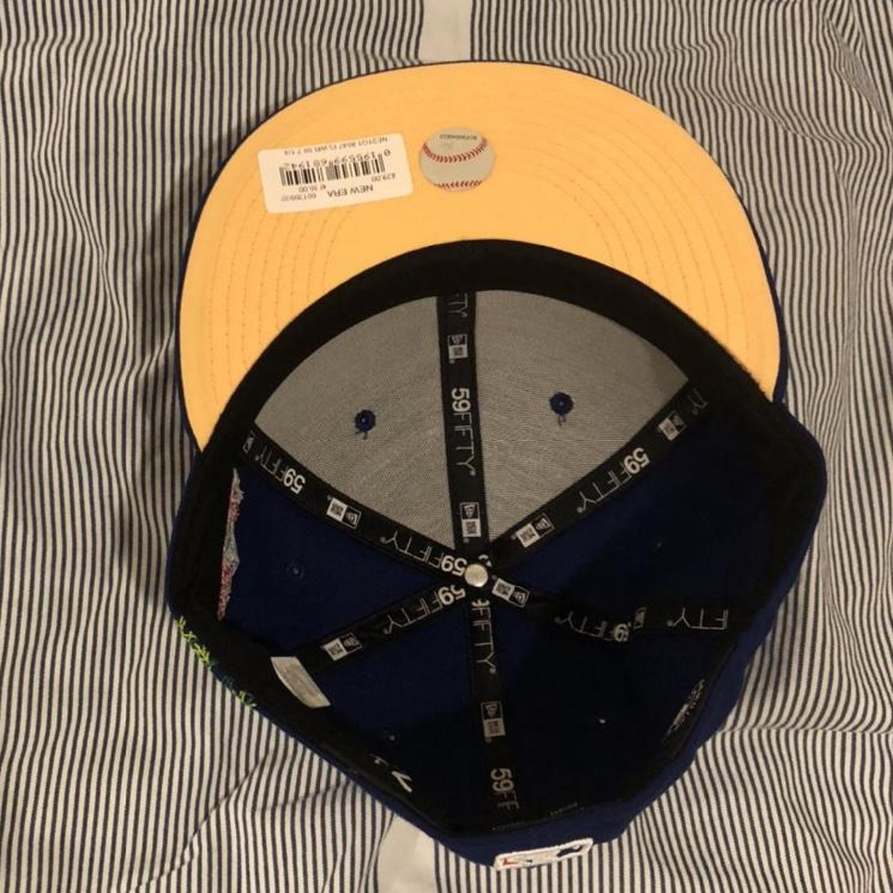 New LA hat, unworn with tag still on and brim not... - Depop