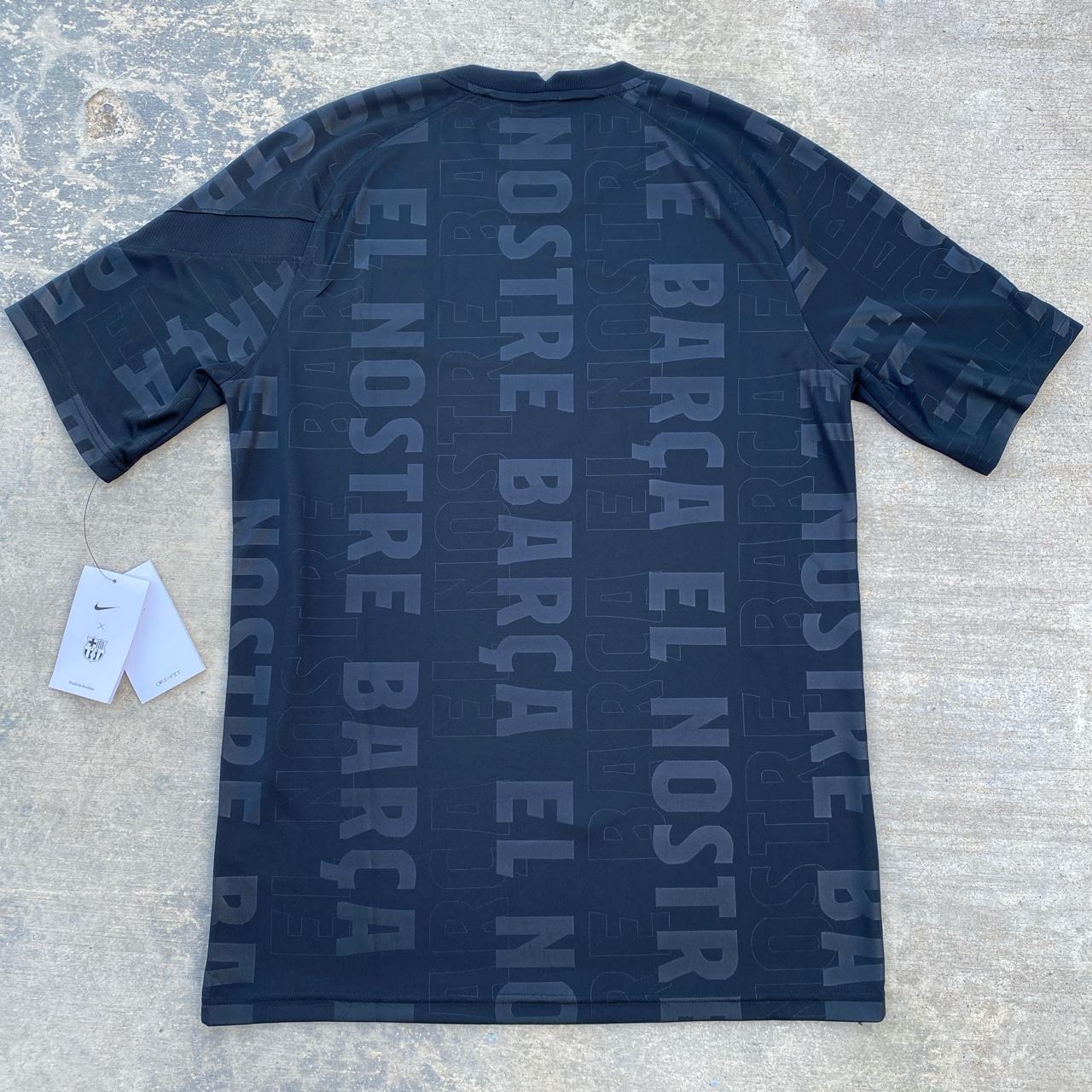FC Barcelona Black soccer jersey w/pink... - Depop