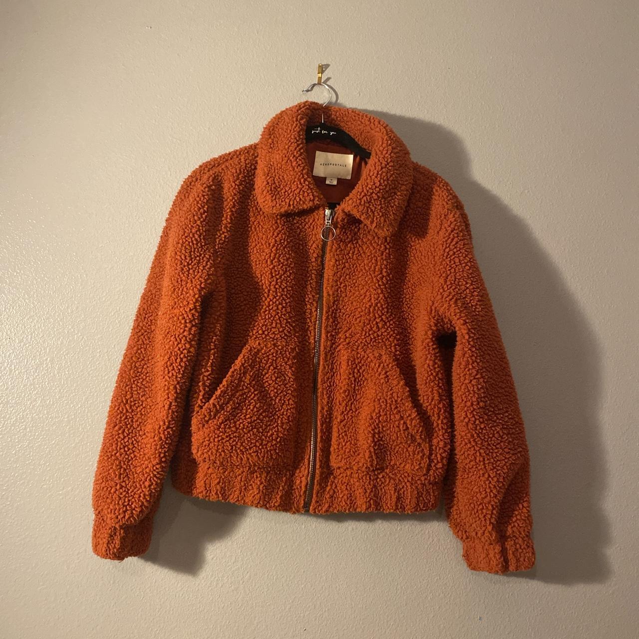 Warm and cozy fuzzy jacket from Aeropostale. Perfect. Depop