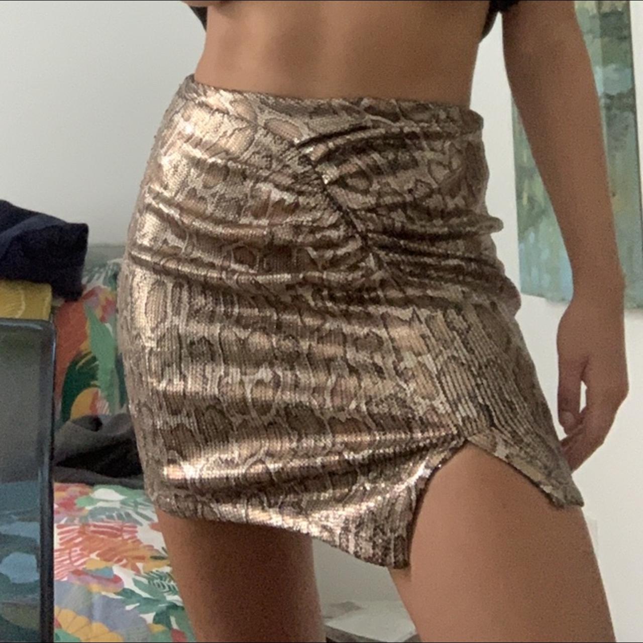 Cheetah top skirt zara