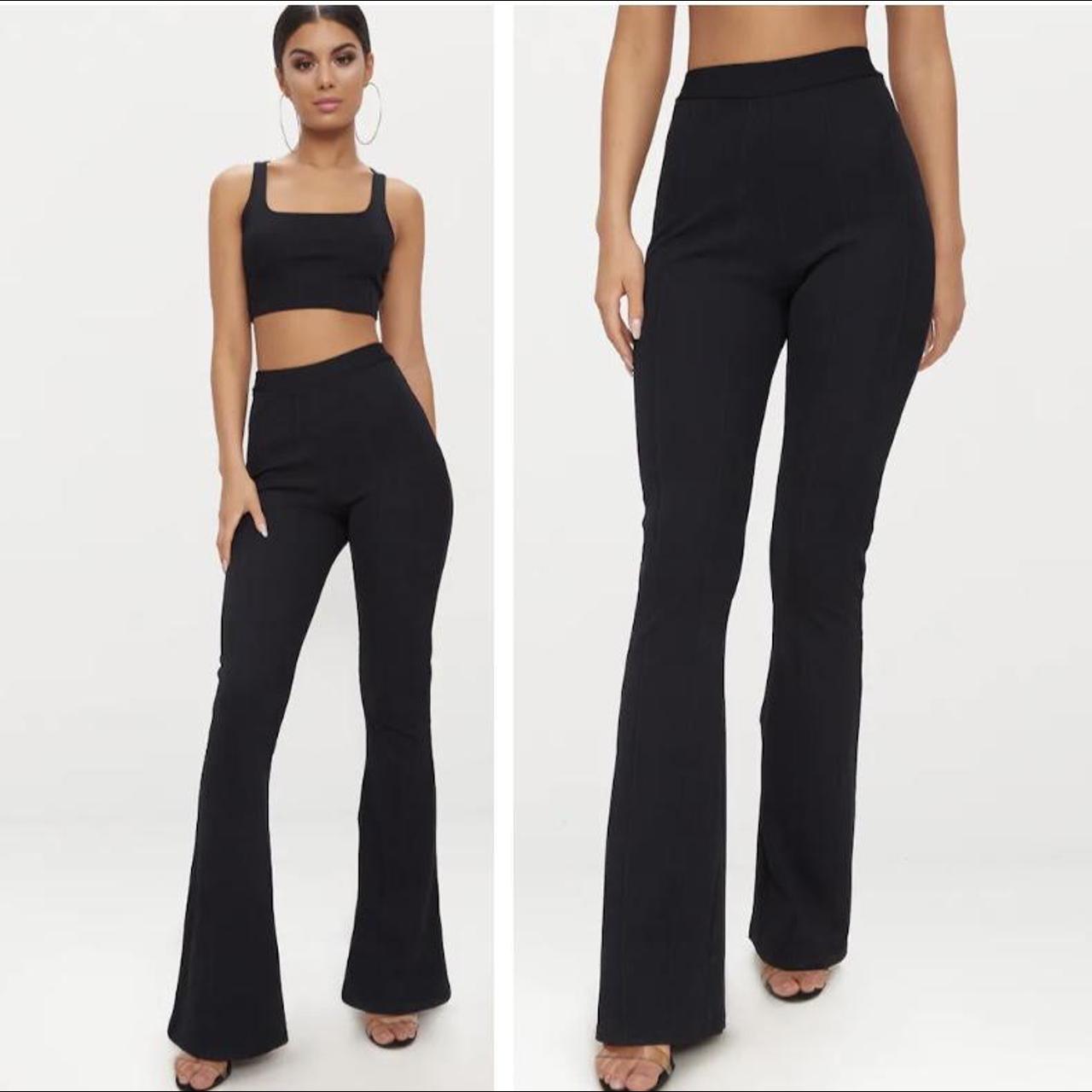 Bandage shops flare trousers