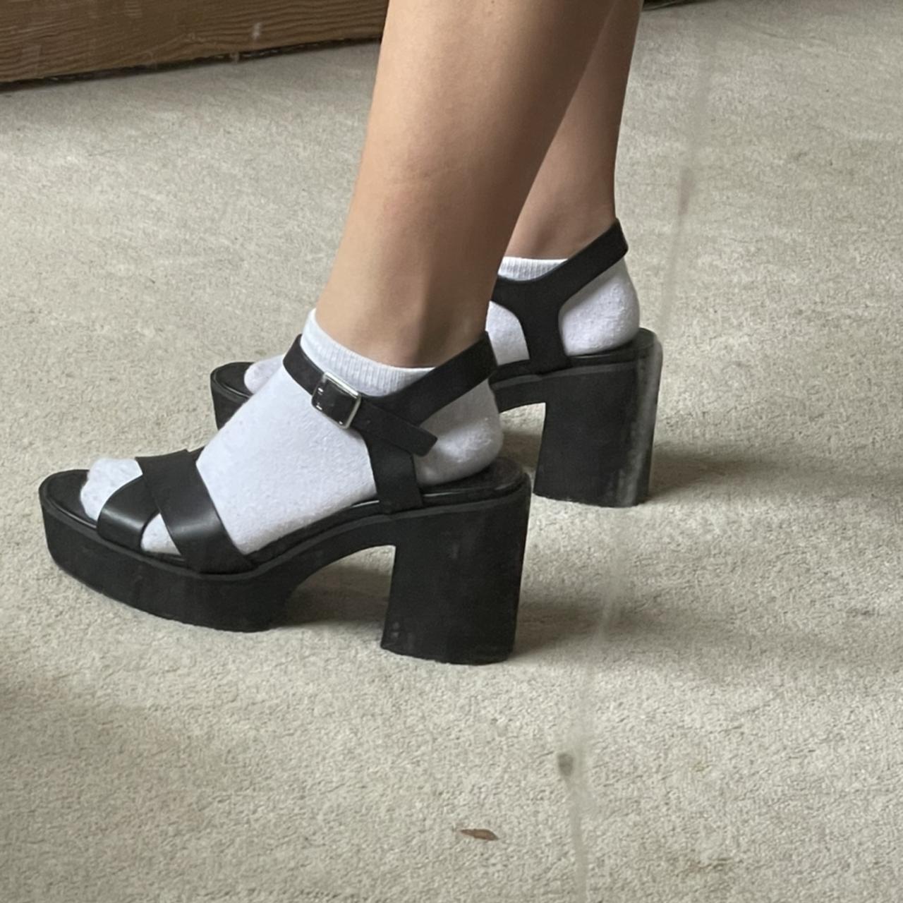 Lipstik black platform heels PRICE CHANGE FROM 90... Depop