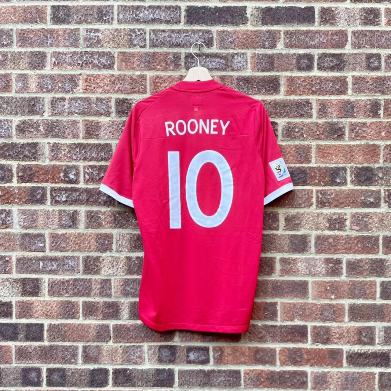 ENGLAND AWAY FOOTBALL SHIRT 2010/2011 10 ROONEY... Depop