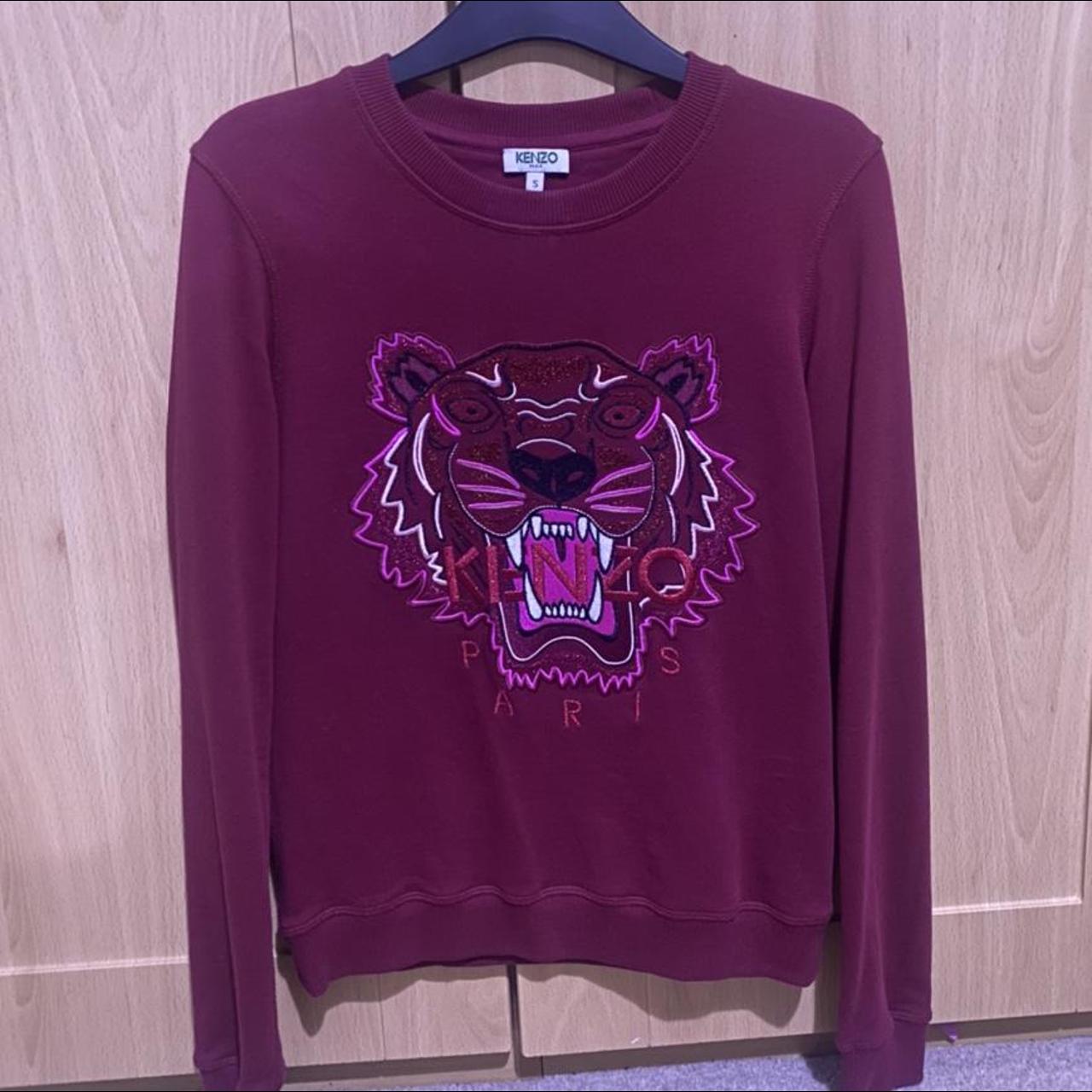 Burgundy kenzo outlet sweatshirt