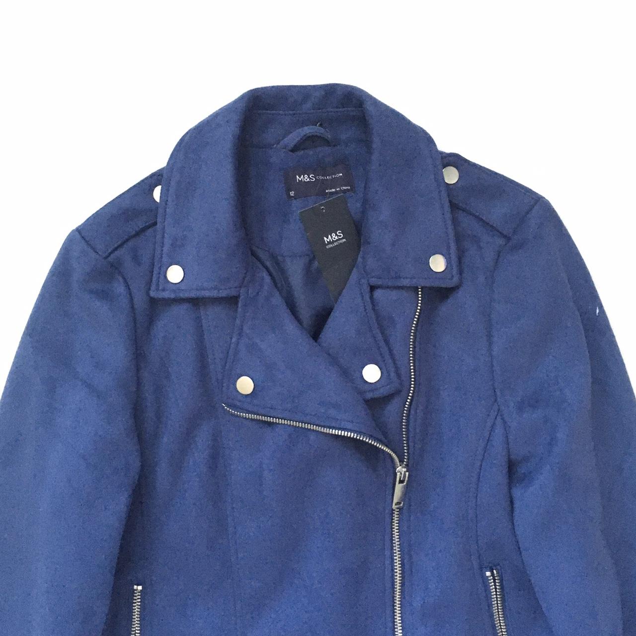 Marks and clearance spencer blue jacket