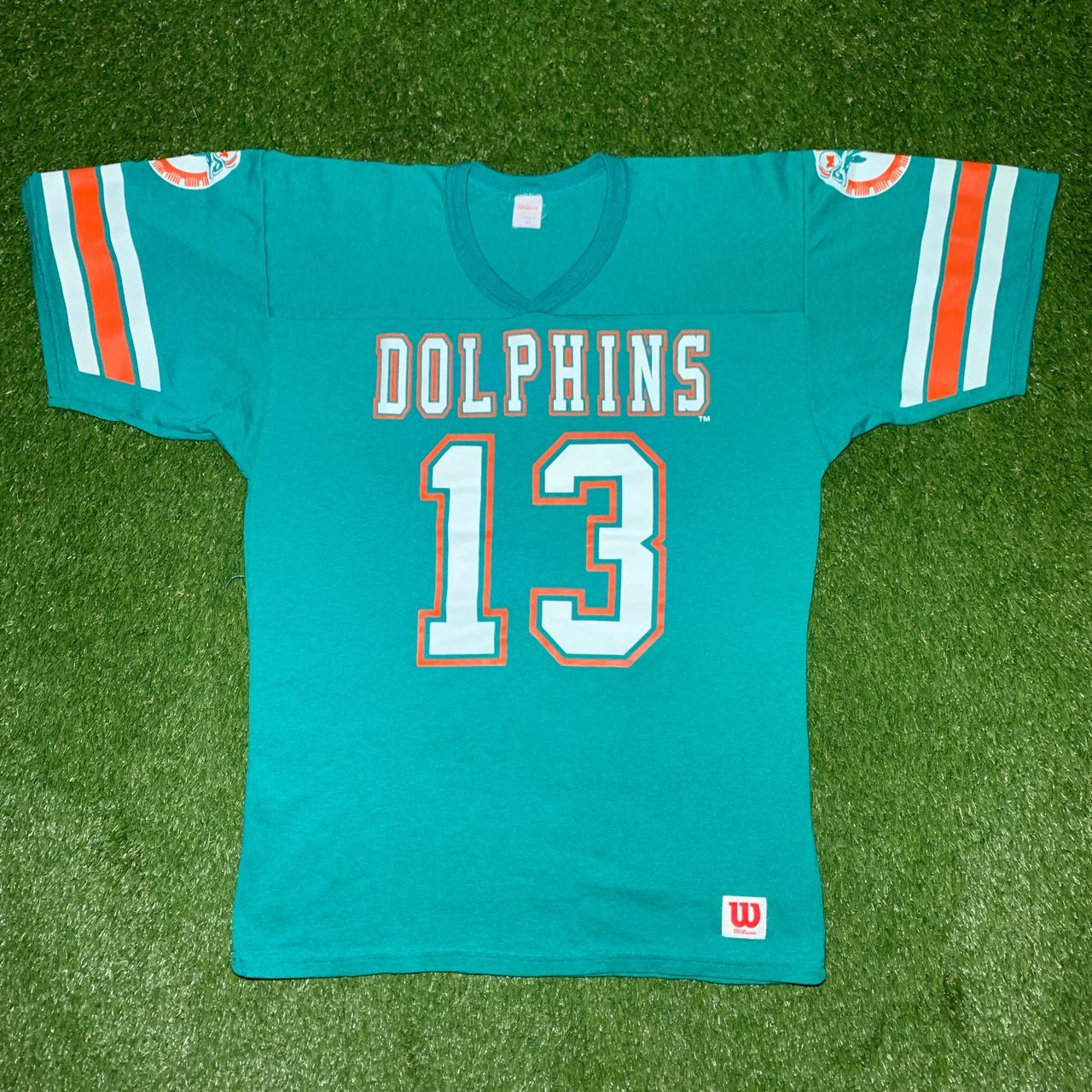 90s Miami Dolphins Dan Marino Wilson Jersey - Depop