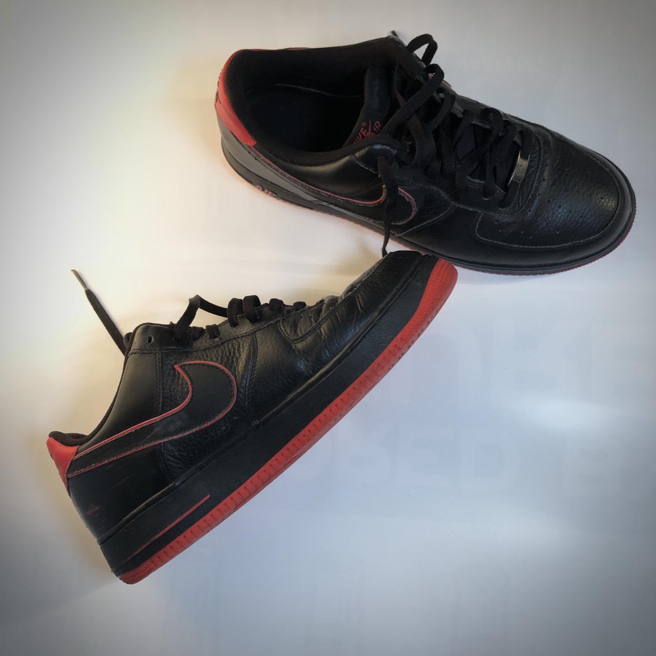 Nike Air Force 1 82 AF1 Grey Black Red Men's Size - Depop