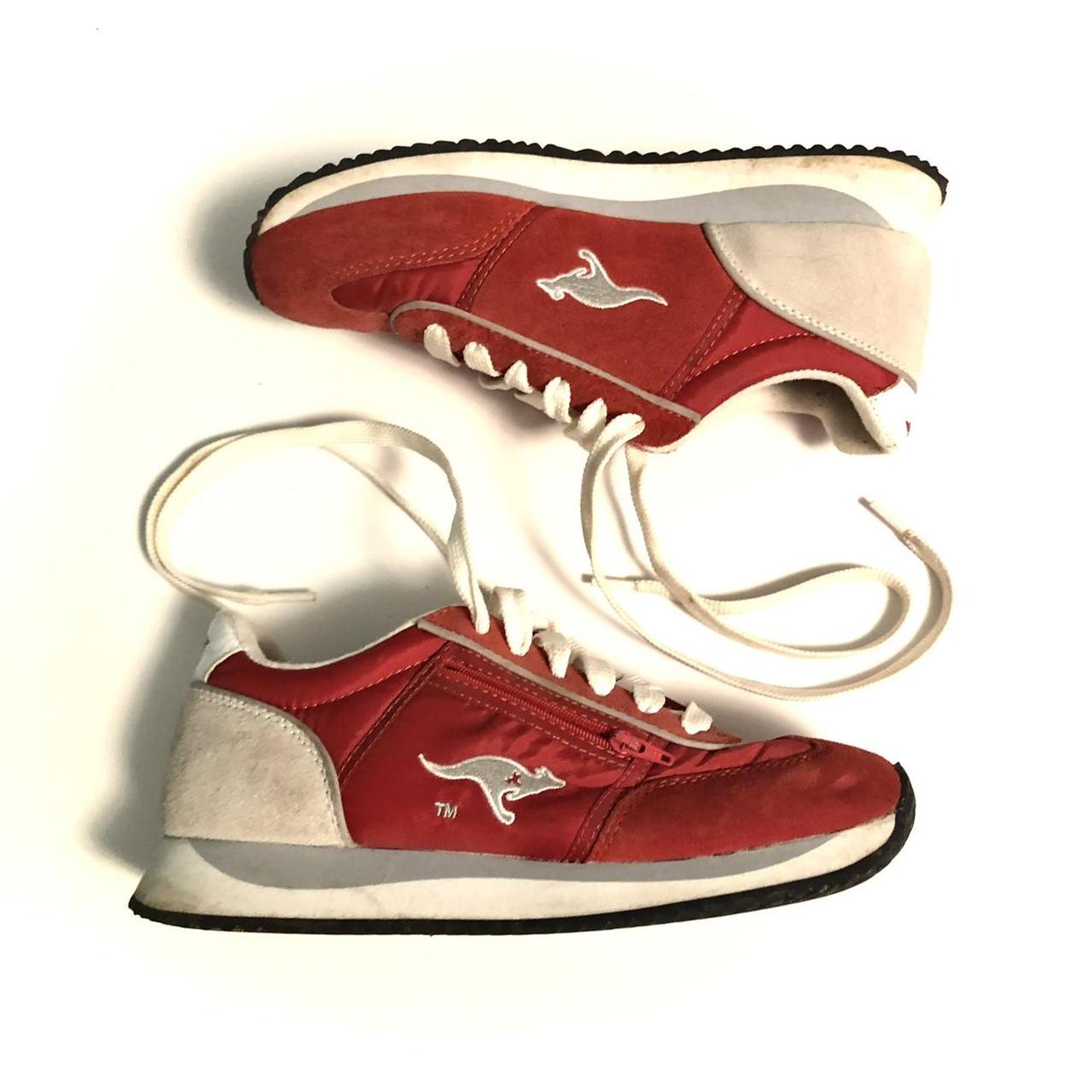 KangaROOS Women's White and Red Trainers