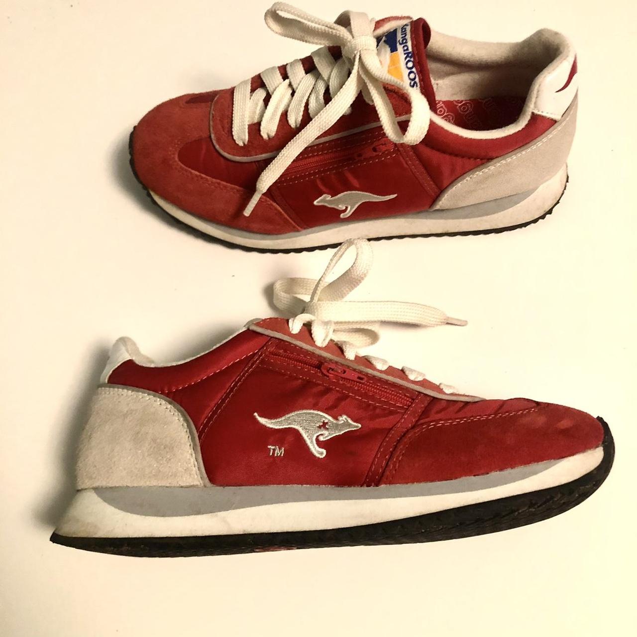 KangaROOS Women's White and Red Trainers (3)