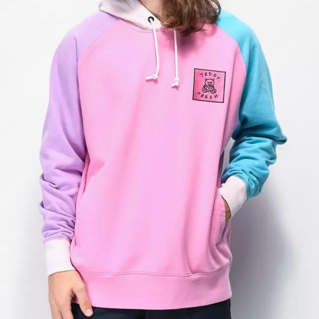 Teddy fresh hoodie store pink and blue