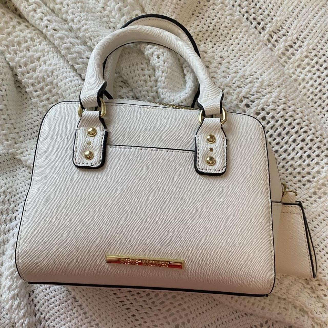 White and selling gold Steve Madden Purse