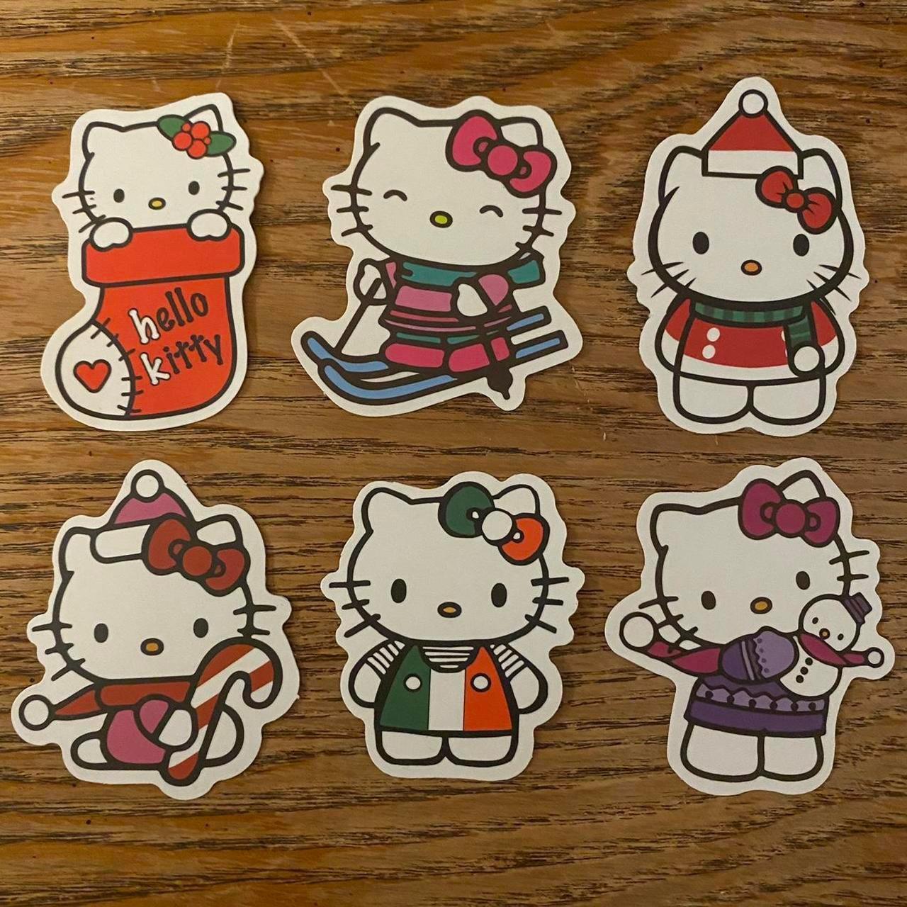 6 Sanrio Hello Kitty Hydro Flask Stickers Shipping... Depop