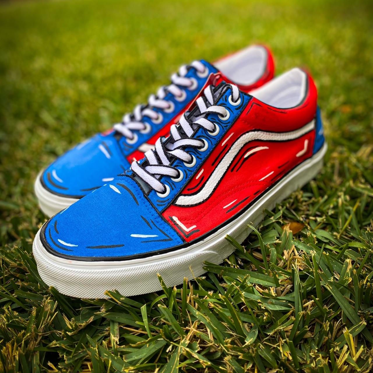 CUSTOM CARTOON OLD SKOOL VANS All handmade with