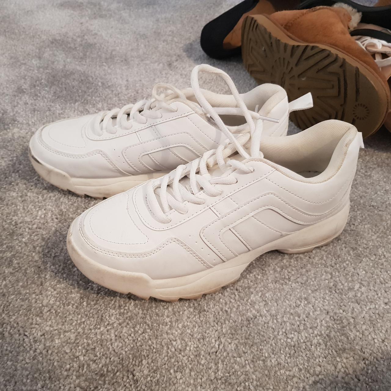 Primark white cheap chunky trainers