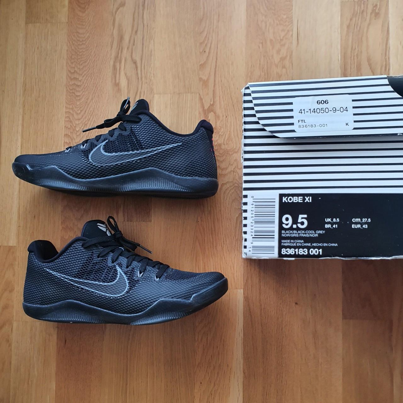Nike Kobe 11 Em Low Black Cool Grey 2016, Us 9.5,... - Depop