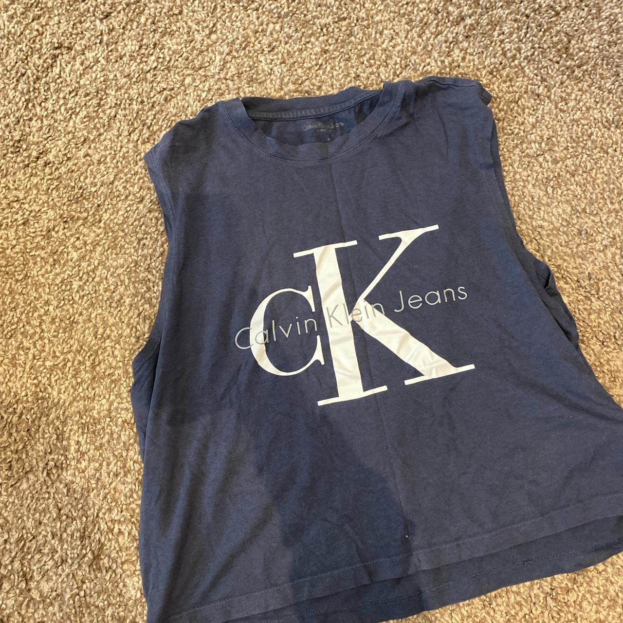 Sleevless Calvin Klein shirt. Size M. 100 authentic.... Depop