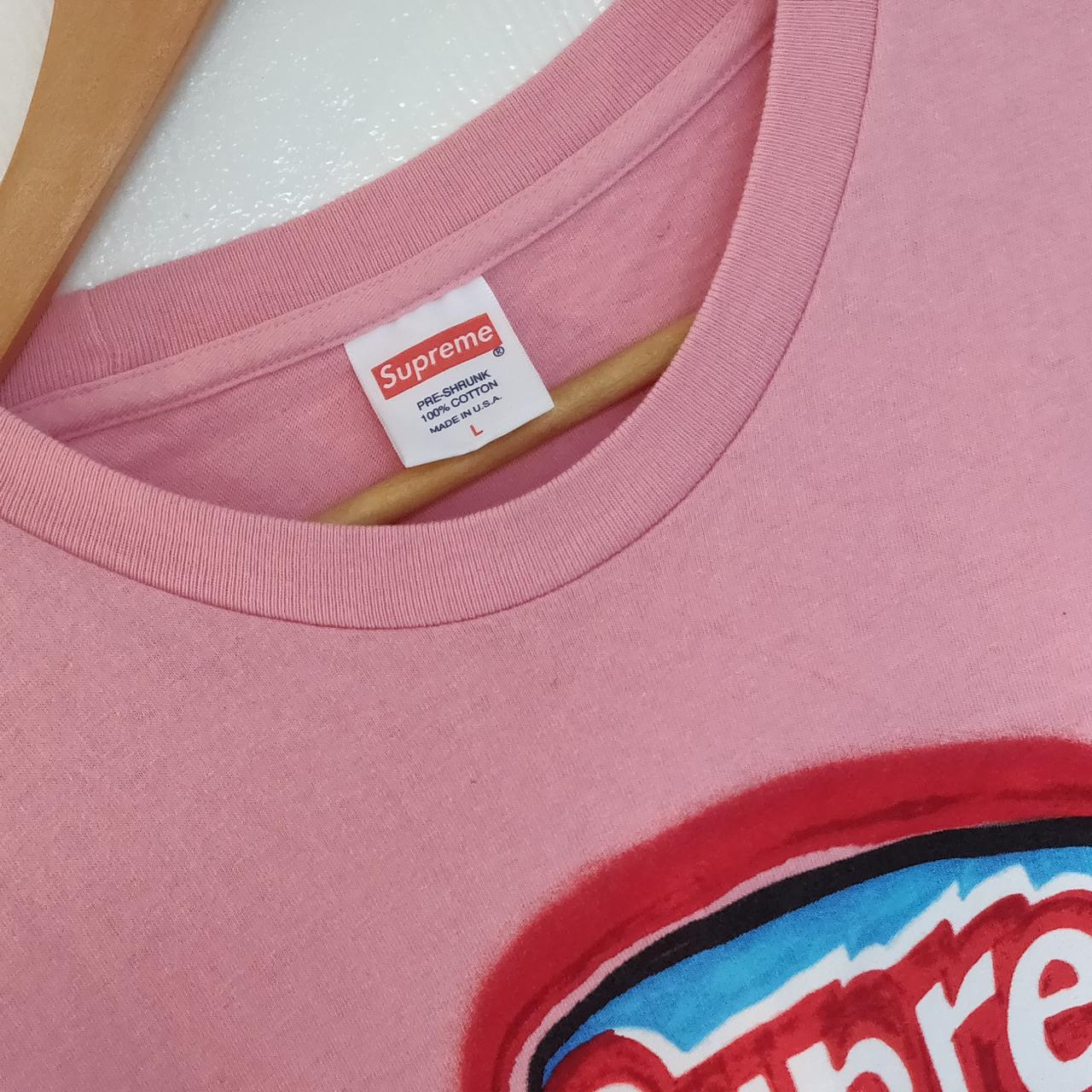 Supreme, Shirts, Supreme Ripple Logo Red Long Sleeve Tee